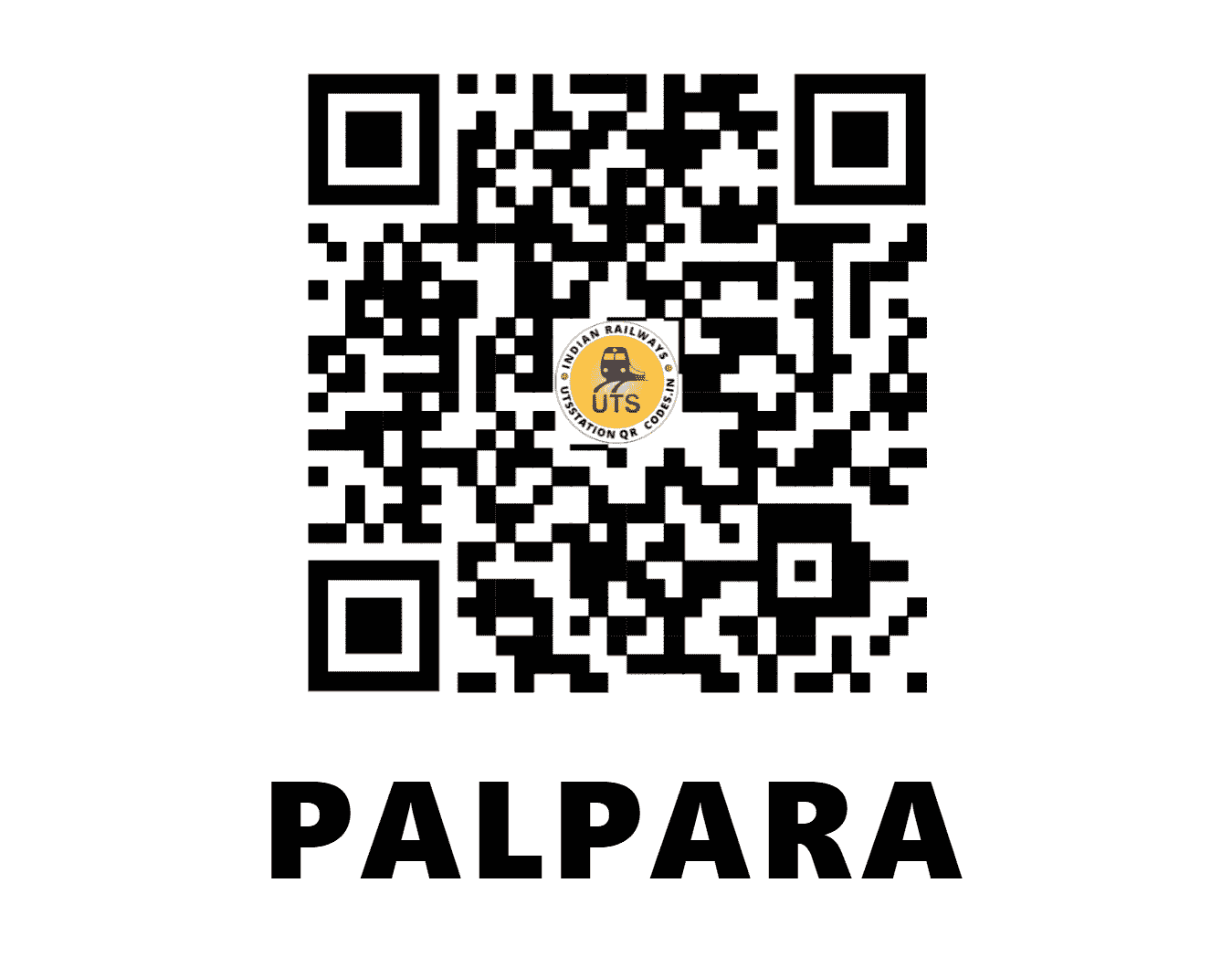 UTS QR Code for PALPARA - PXR (ER - WEST BENGAL)